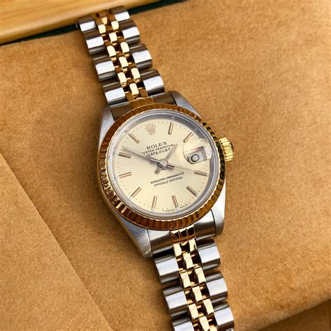 rolex women's midsize two tone gold watch|rolex lady datejust bracelet.